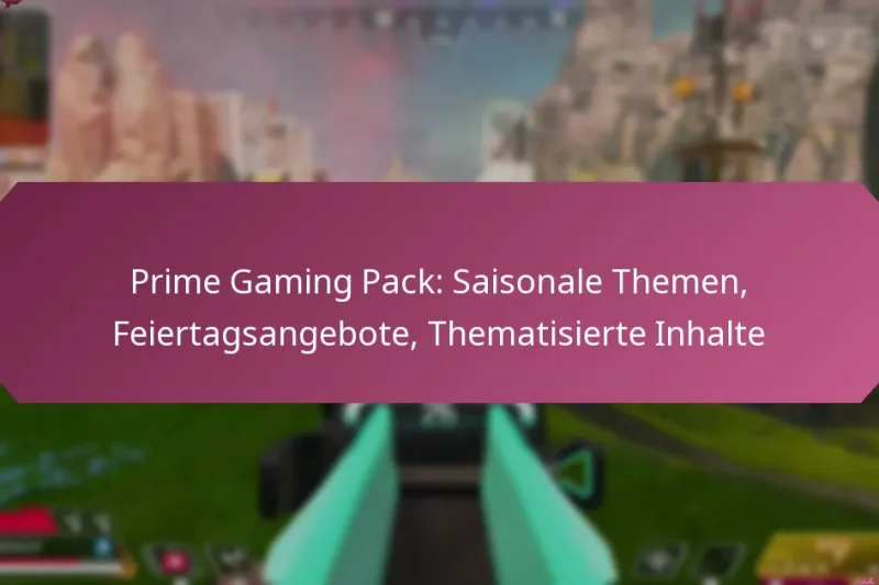 Prime Gaming Pack: Saisonale Themen, Feiertagsangebote, Thematisierte Inhalte
