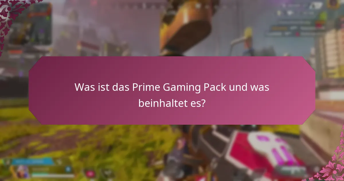 Welche Werbeaktionen sind mit dem Prime Gaming Pack verbunden?