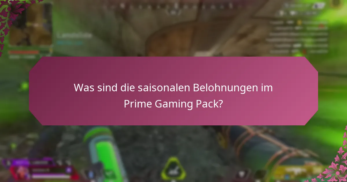 Welche exklusiven Inhalte sind im Prime Gaming Pack enthalten?