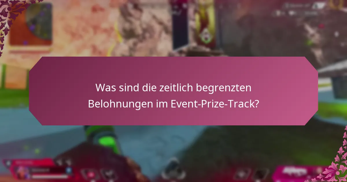 Was sind die Einzelheiten des Events, das mit dem Prize Track verbunden ist?