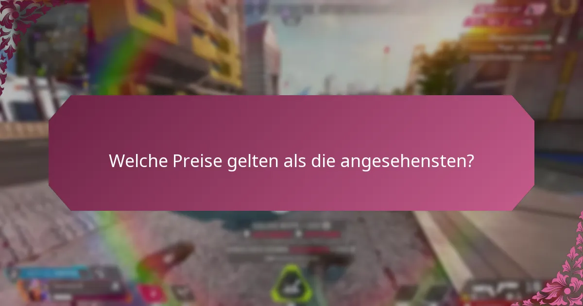 Wie haben sich Preisverleihungen im Laufe der Zeit entwickelt?