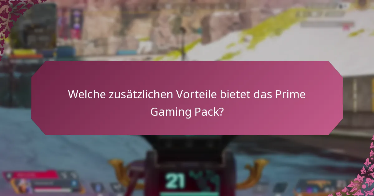 Wie schneidet das Prime Gaming Pack im Vergleich zu anderen Gaming-Abonnements ab?